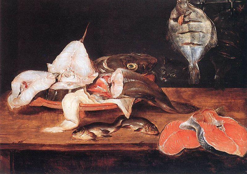 Alexander Adriaenssen Still-Life with Fish oil painting image